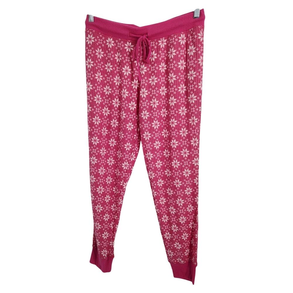 Joyspun Pink Floral Pajama Sleep Pants Womens Size Medium M